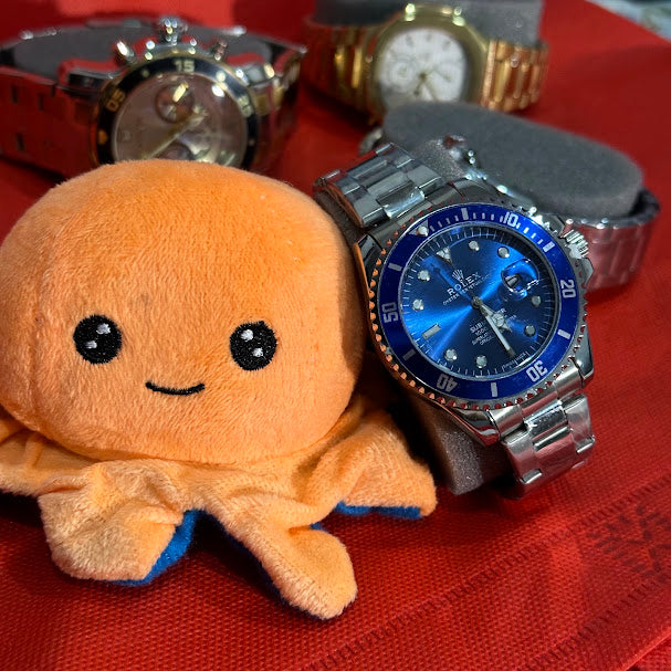 Rlx 2026 Submariner Plateado Tablero Azul