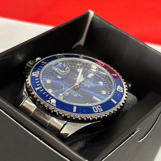 Rlx 2026 Submariner Plateado Tablero Azul